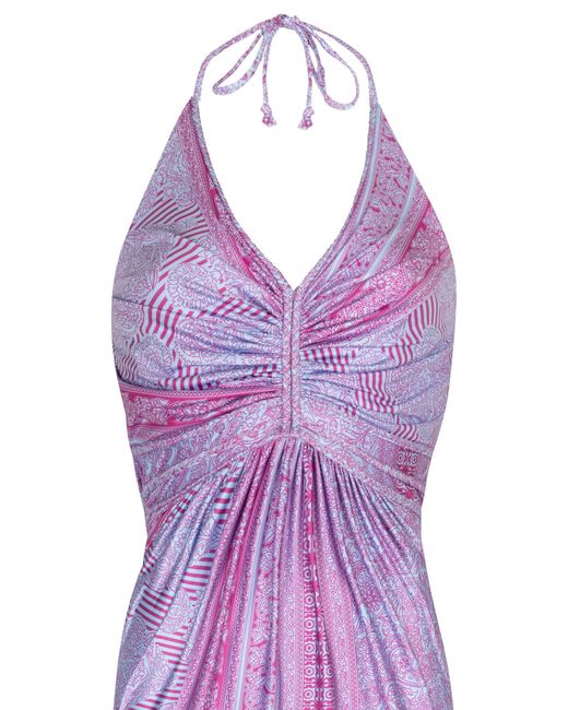Chic by Lirette Purple Short Halter Dress Guna