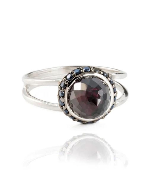 The Jewellery Store London Metallic Istanbul Vibe Garnet And Spinel Ring
