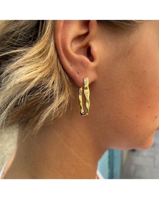 Karen Hallam Metallic Mae Hoops Plated