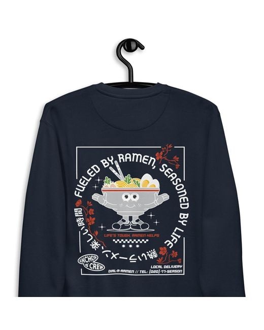 Anchor and Crew Blue Ramen House Dial-A-Local Organic Cotton Sweatshirt for men