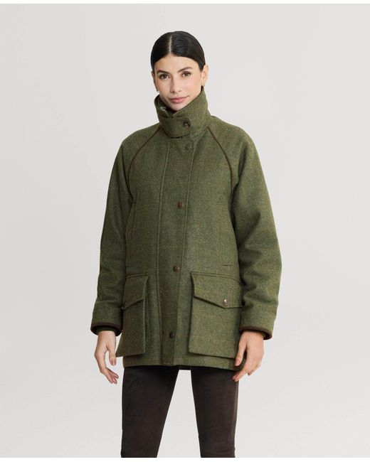 Really Wild Clothing Green The Highlander Tweed Field Coat