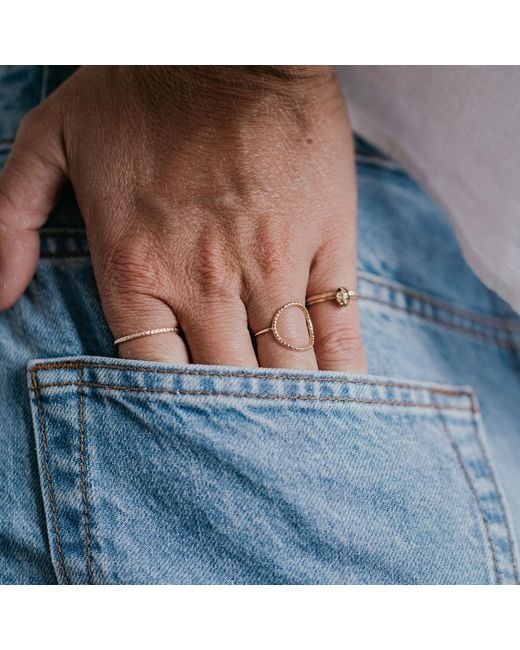 Kate Koel Metallic Karma Circle Ring