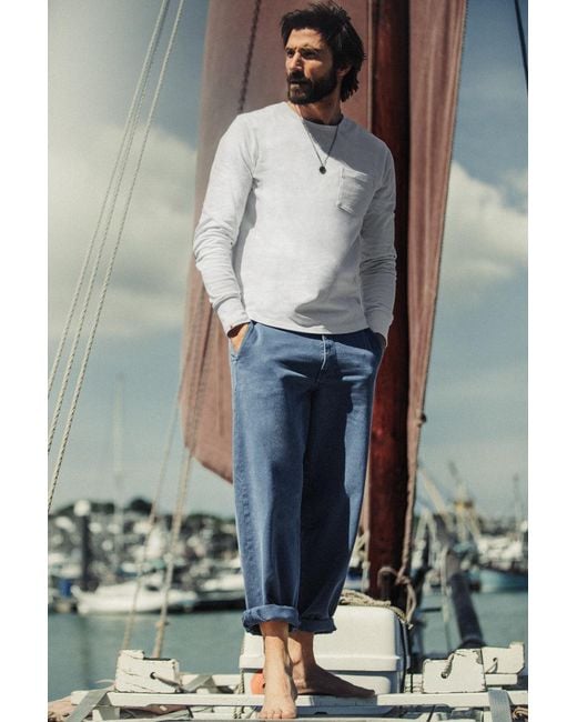 &SONS Trading Co Blue Easy Chino for men