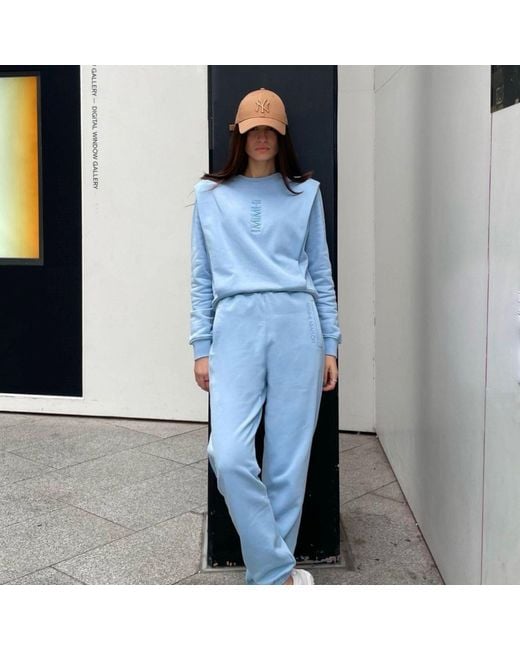 Mimhi Maison Blue Shoulder Pad Sweatshirt & Jogger Co-Ord Set – Baby