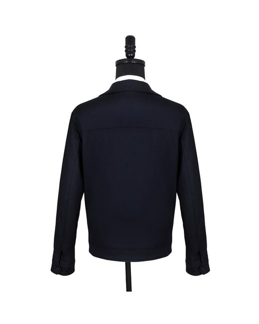 DAVID WEJ Blue Ashford Relaxed Patch Pocket Jacket for men