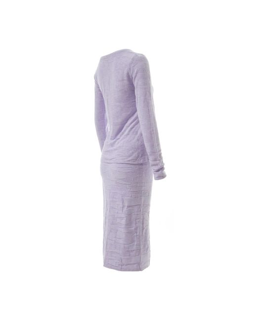 Fully Fashioning Purple Vicky Geometric Jacquard Knit Skirt