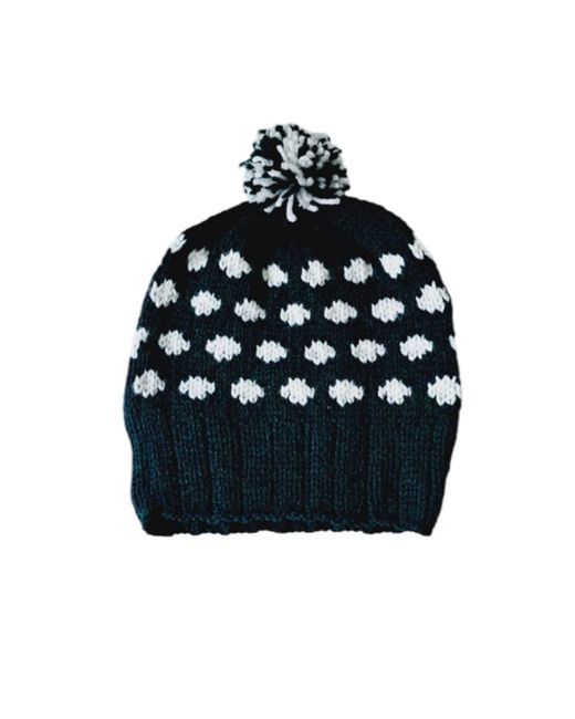 Springmoonatelier Blue Handmade Wool Hat, Gloves, And Socks Set