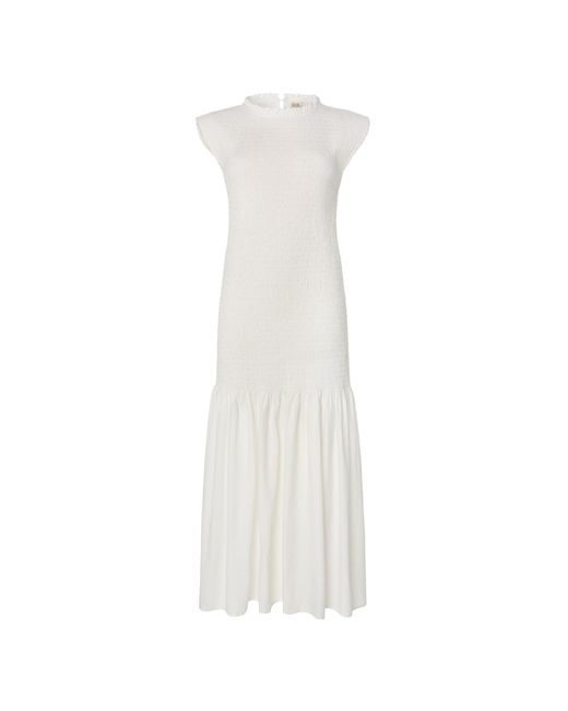 Par Y Escala Sl White Emma Dress