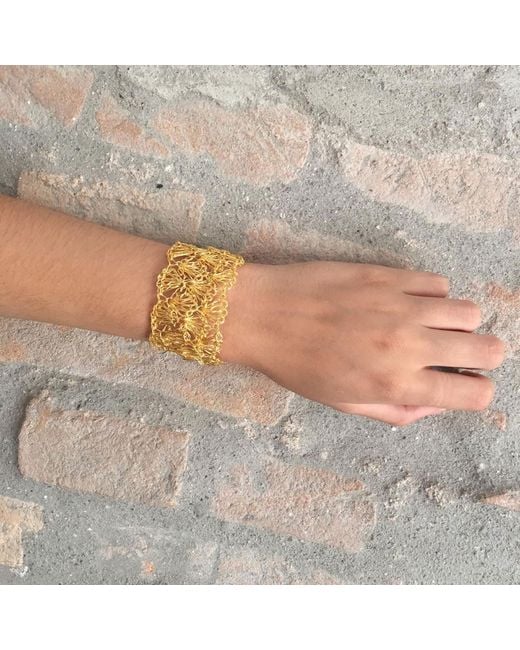 Lavish by Tricia Milaneze Metallic All Shells Handmade Bracelet
