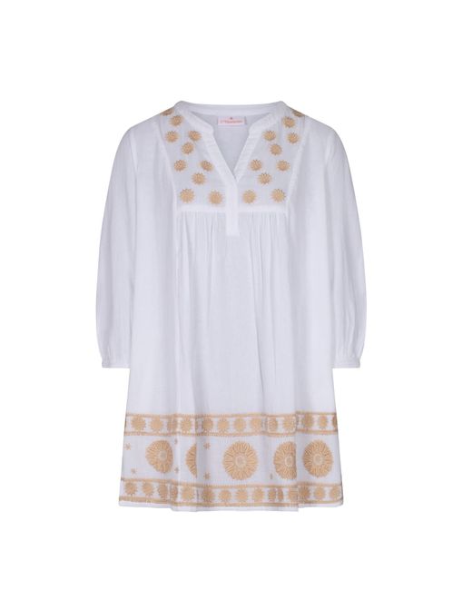 La Mandarine Blue Kaftan, Hand Embroidered Kaftan, Boho Embroidered Beach Kaftan. Handmade Beach Coverup