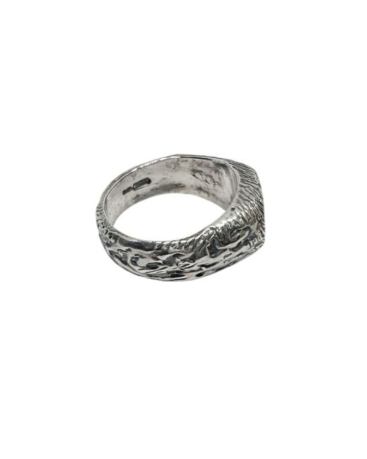 Tg-Jewellery by Tamara Gervasio Metallic Strength & Spirit Signet Ring – Hand-Carved Sterling – One Of A Kind for men
