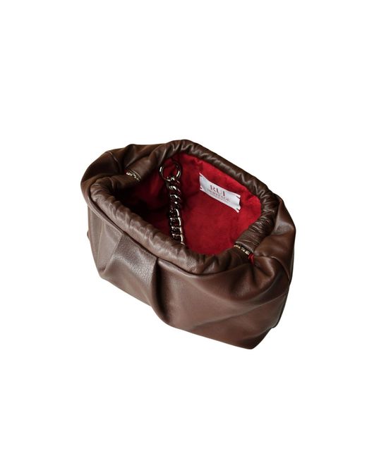 Ruj Heritage Brown Mini Puffy Bag Cioccolato Fondente