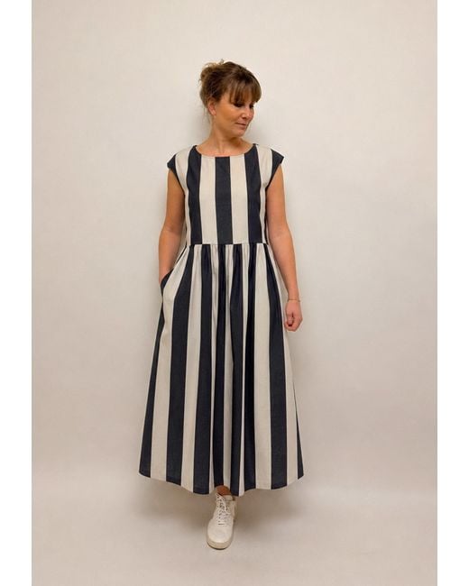 GROBUND Blue Mathilde Dress