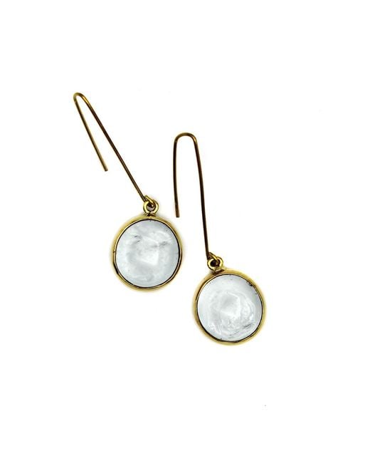 Lala Salama Metallic Glass Droplet Earrings
