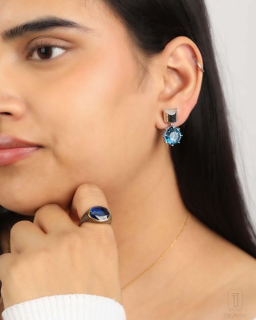 The Jewelz Blue Imperial Gemstone Ring