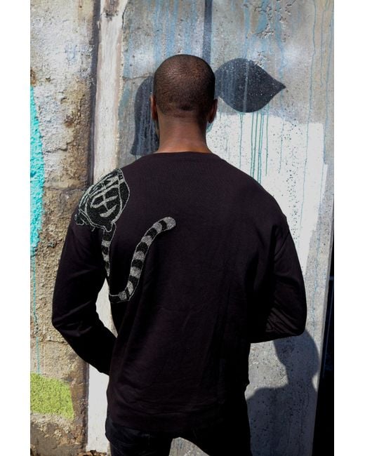 Any Old Iron Black Tiger Sweatshirt for men