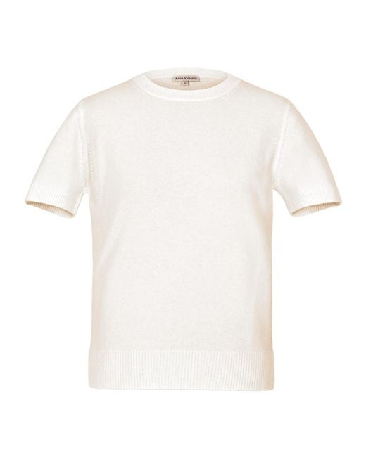 Anse Victorin White Camilla Cashmere Pullover