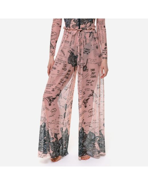 Rodasoleil Smart Swimwear Pink Beach Pants Nude Body-Art