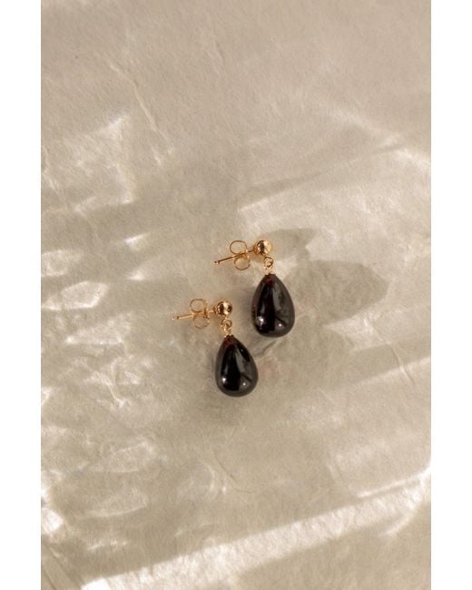 Katy Faye Multicolor January Garnet Earrings