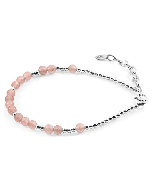 Anchor and Crew Metallic Agate Sienna & Stone Bracelet