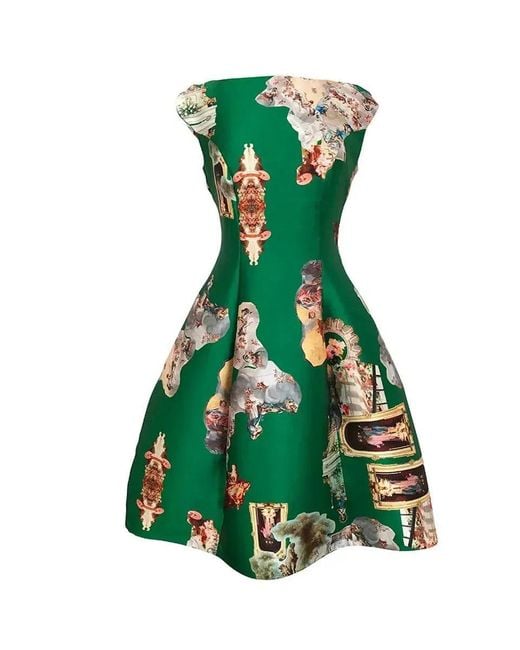 Maxjenny Green Midi Dress C