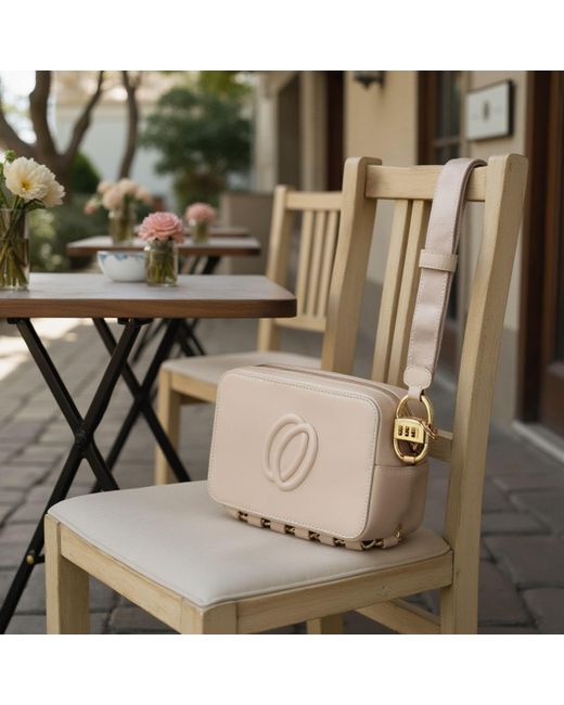 Offero Collection Natural Neutrals Cream Theft-Deterrent Crossbody