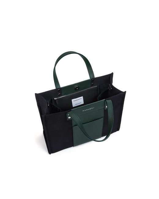 MARHEN.J Black Canvas Tote Bag