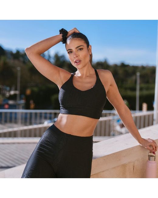 Befitnesslou Black Orio Leopard Top