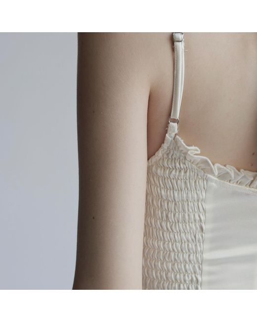 Belsize25 White Silent Mode Series – Silk Resort Dress With Hand-Woven Rope Straps