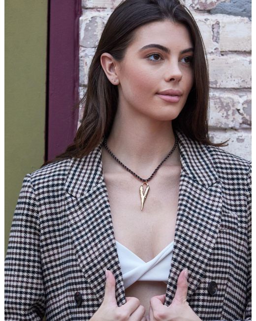 Adriana Pappas Designs Metallic Wild Heart Necklace