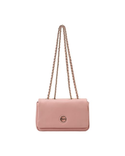 Paul Costelloe Pink Moxie Leather Crossbody Bag