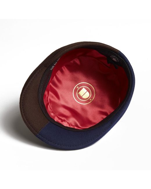 Dasmarca Hats Brown Presley Two Tone Blocked Felt Cap for men