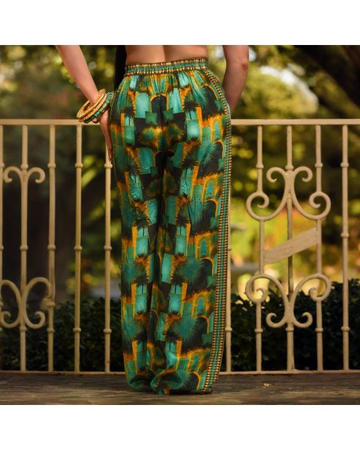Ana Luisa Green Marrakech Inspired Wide Leg Pants