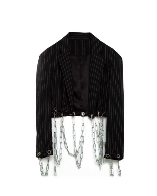 Paloma Lira Black Chain Blazer for men