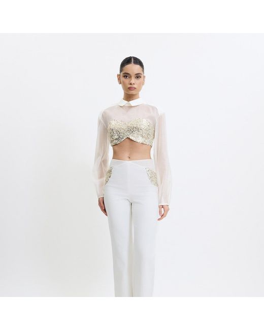 Saint Ones White Lustris Top