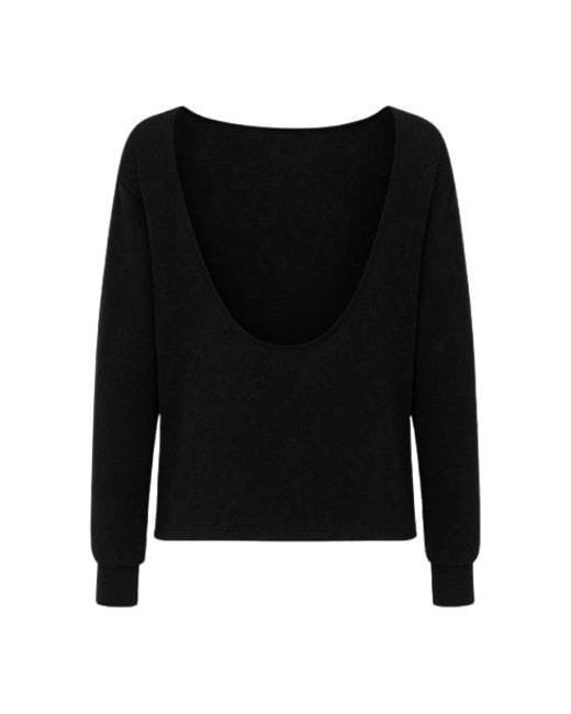 Conquista Black Low Back Top