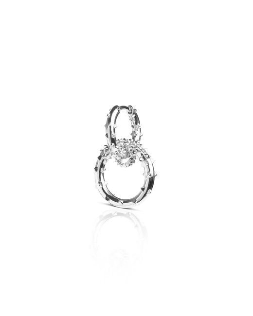 Kasun Metallic Small Double Hoop Earrings –
