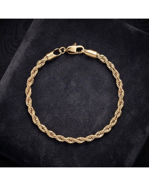 Harfi Metallic Plated Rope Chain Bracelet For for men
