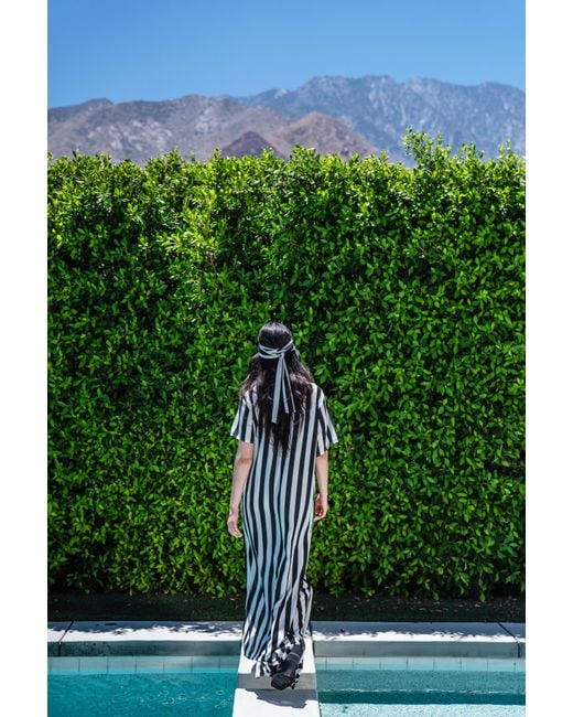 Jennafer Grace Black Corsaire Stripe Tunic & Palazzo Set