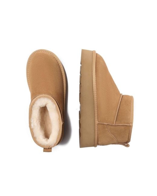 EverAu Australia Brown Heron Ultra Mini Platform Boots