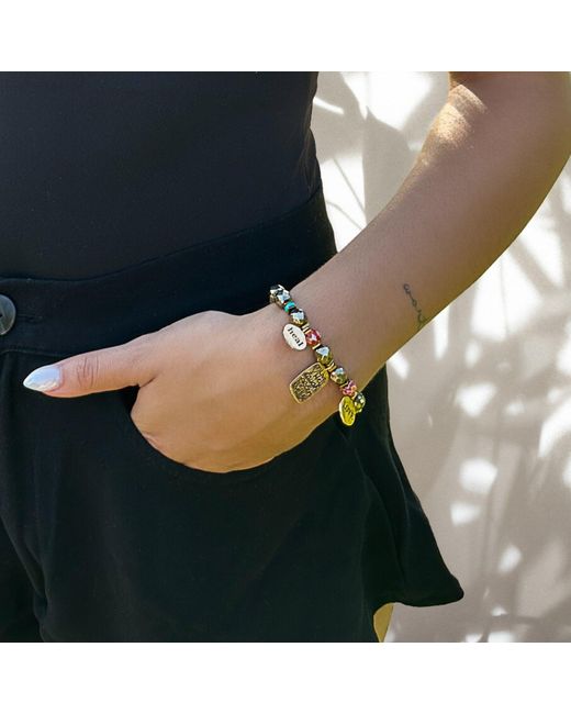 Ebru Jewelry Metallic Love Your Life Bracelet
