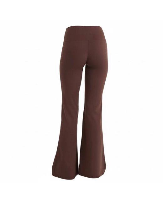 Loom Archives Brown Day Flow High Waisted Flared Legging