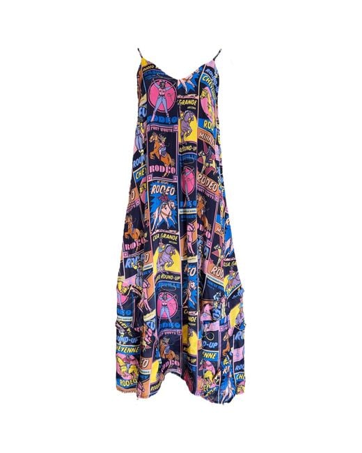 Any Old Iron Blue Rodeo Ruffle Dress