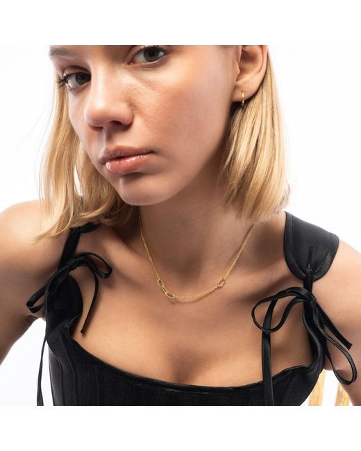 Spero London Metallic Sterling Chain & Link Necklace