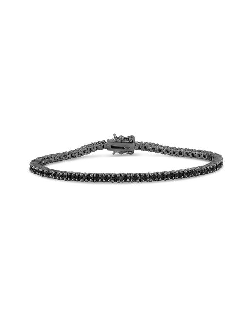 SALLY SKOUFIS Black Flirtation Bracelet With Made Cz Diamond Stimulant