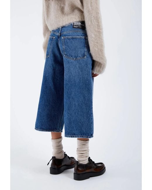 Dr. Denim Blue Dace Mid Wide Capri