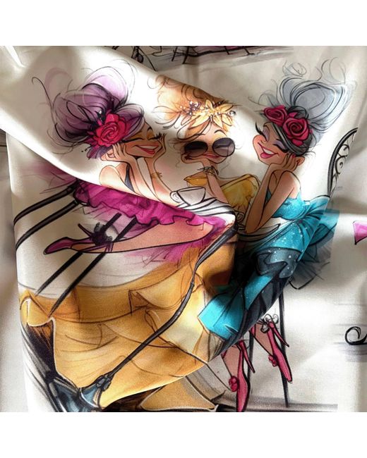 Ralufineart Blue Girl Talk Scarf