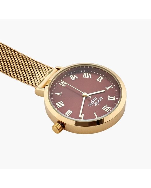 Bermuda Watch Company Metallic Meraki Cherry Mesh Nurse Fob Watch