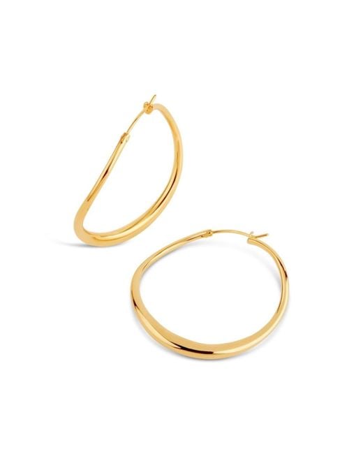 Dinny Hall Metallic Wave Large Hoops
