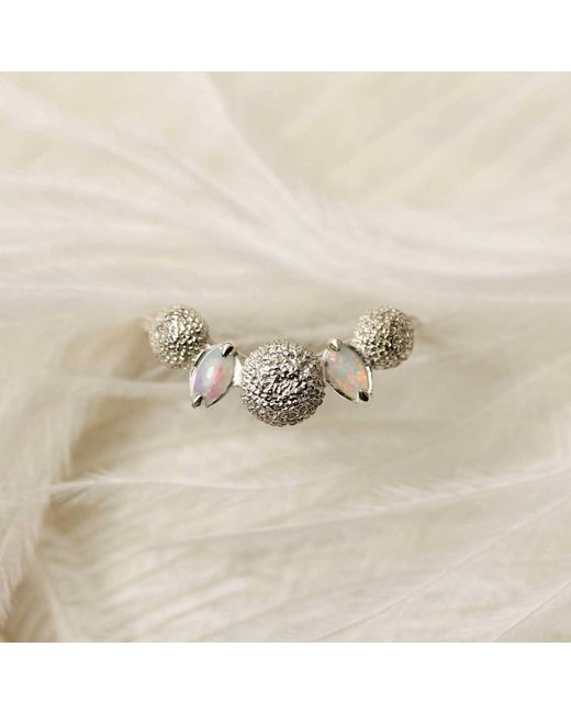 Lee Renee Metallic Dahlia Opal Ring